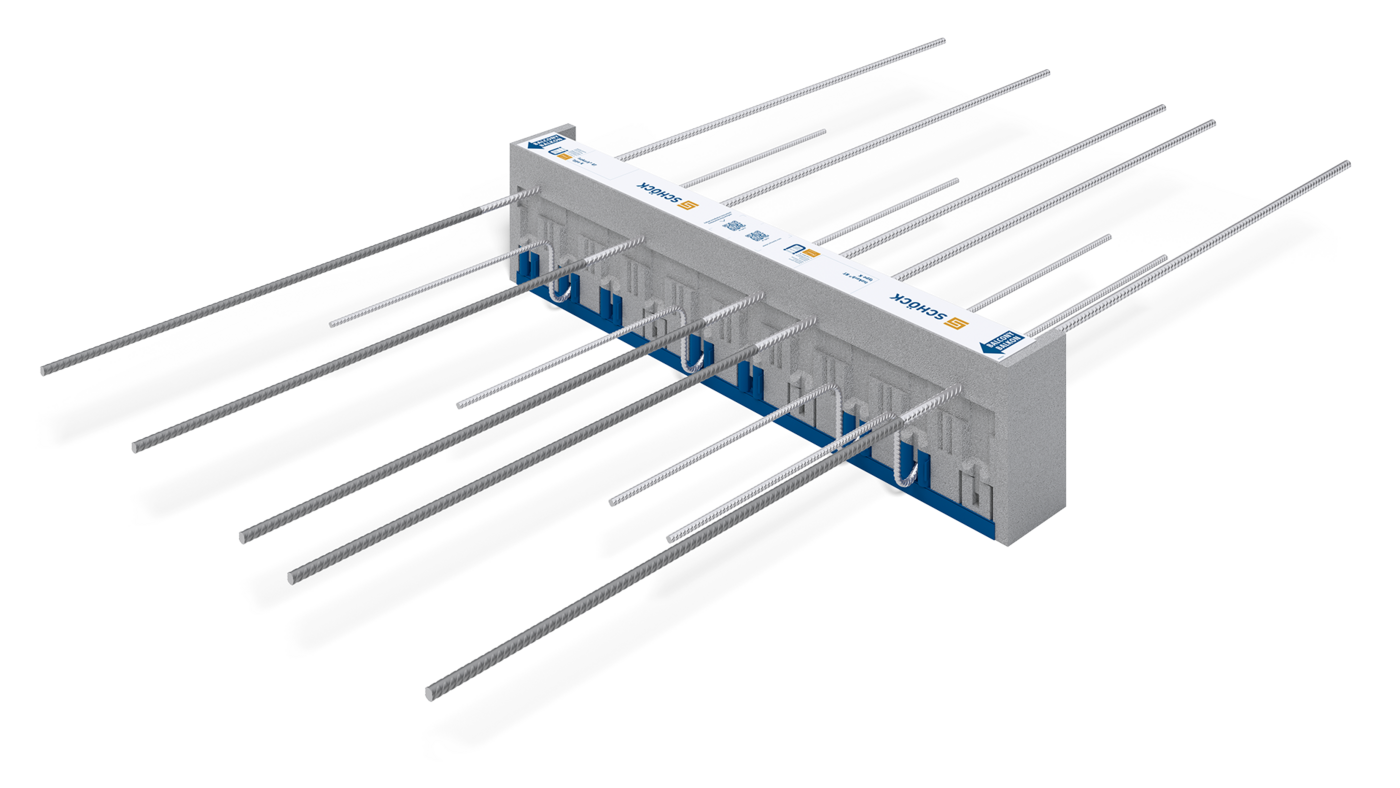 Schöck Isokorb® RT type K : élément d'isolation thermique pour balcons en porte-à-faux en béton armé 