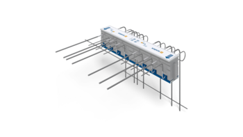 Schöck Isokorb® XT typu K-WU z łożyskiem oporowym HTE-Compact®: Element izolacji termicznej do balkonów wspornikowych lub zadaszeń kotwionych do ściany