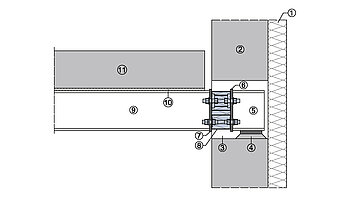 Sanierung: Anschluss von Stahlbalkon an Betonwand