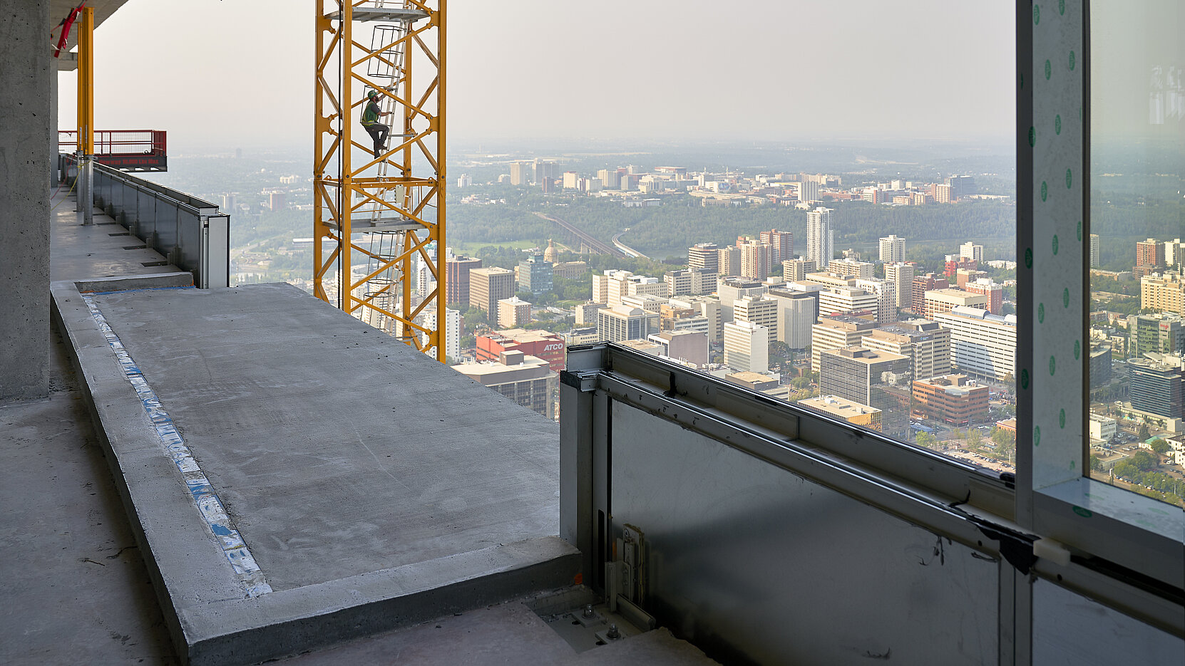 Stantec Tower poured balcony