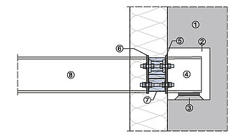Sanierung: Anschluss von Stahlbalkon an Betondecke