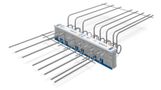 Schöck Isokorb® T typu K-HV z łożyskiem oporowym HTE-Compact®: Element izolacji termicznej do balkonów wspornikowych z obniżeniem względem stropu