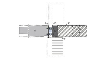 Neubau: Anschluss von Betonbalkon an Holzdecke