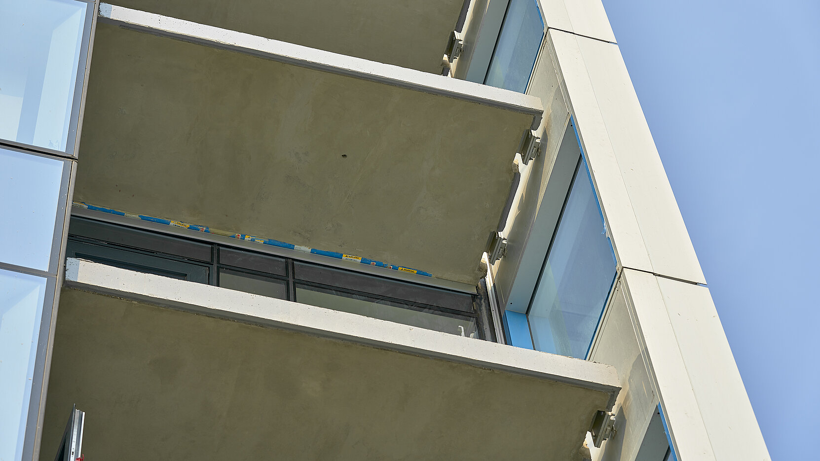 Stantec Tower underneath of balconies