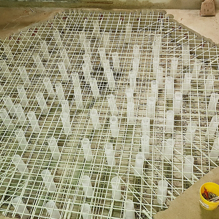 Armature en fibres de verre Schöck Combar® pour la salle d'imagerie médicale du MRIdian Linac