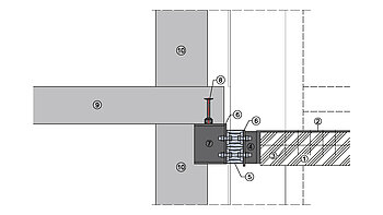 Neubau: Anschluss von Betonlaubengang an Holzdecke