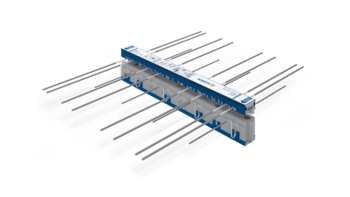 Schöck Isokorb® T type K-F avec élément de compression HTE Compact® : Rupture thermique pour balcons en porte-à-faux en préfabriqué