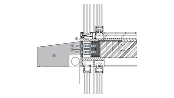 Neubau: Anschluss von Betongesims an Holzdecke