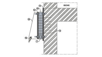 Neubau: Anschluss von Stahlbalkon an Holzdecke