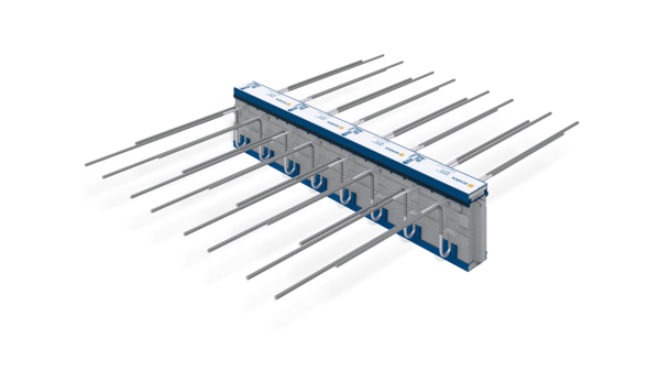 Schöck Isokorb® type K met HTE-Compact® drukelement – Thermische onderbreking voor vrij uitkragende balkons