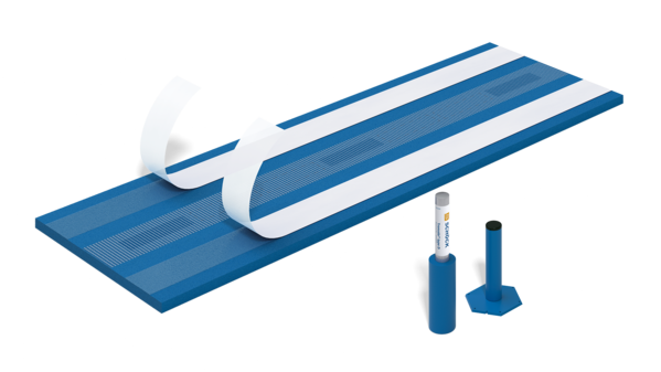 Schöck Tronsole® tip B: zvočna izolacija za priključek stopnic na osnovno ploščo